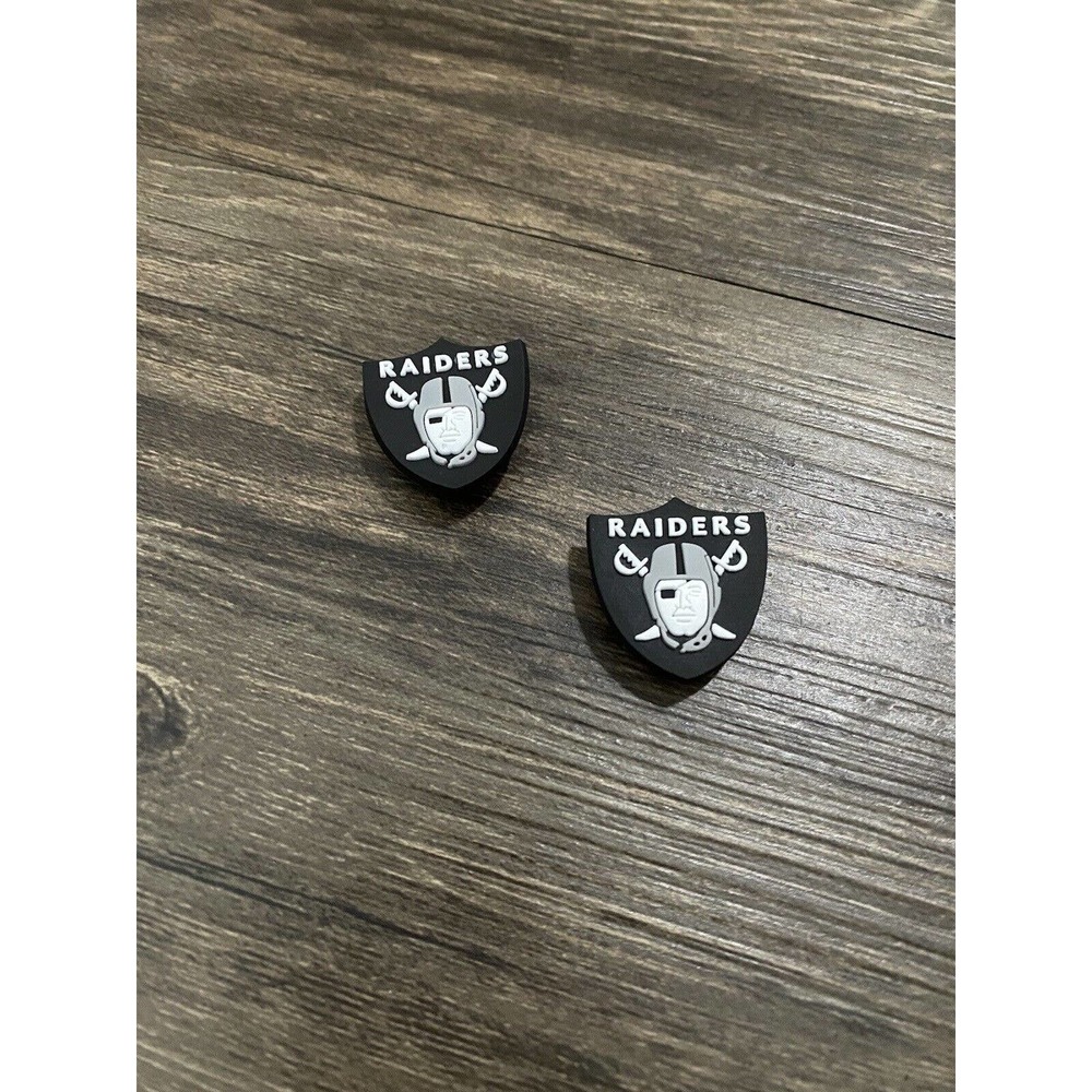 Las Vegas Raiders Football Team Sports Charm For Crocs - 2 Pieces